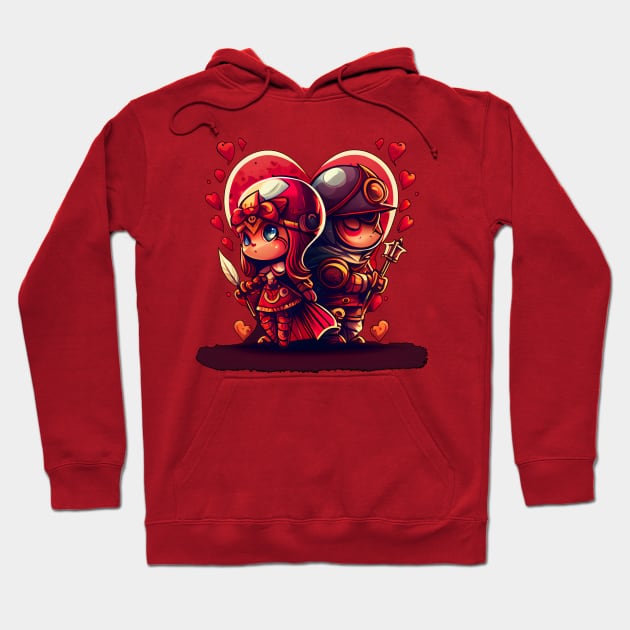 Celebrate love with a royal couple and their sceptres Hoodie by MLArtifex